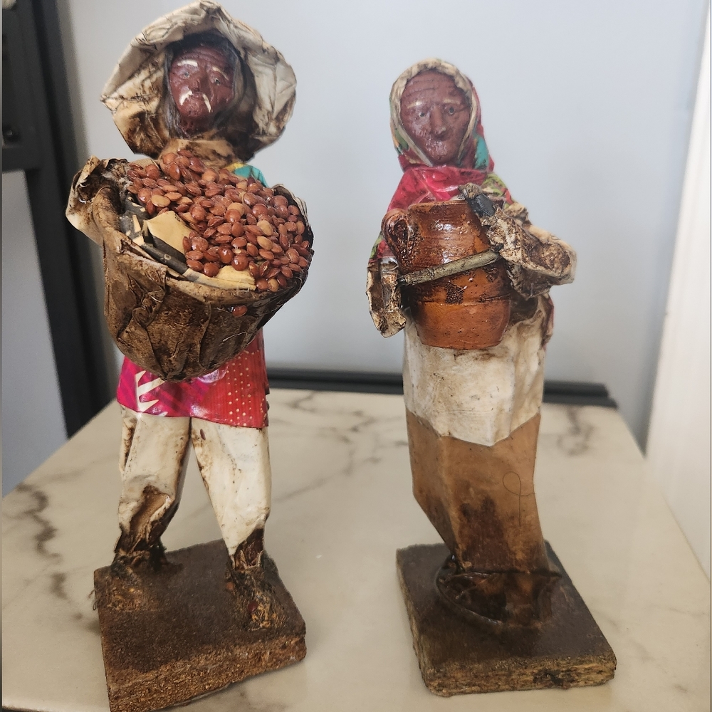 Antique Mexican Paper Machete Couple